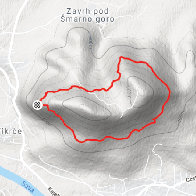 Zemljevid poti Izhodišče Pot Svobode